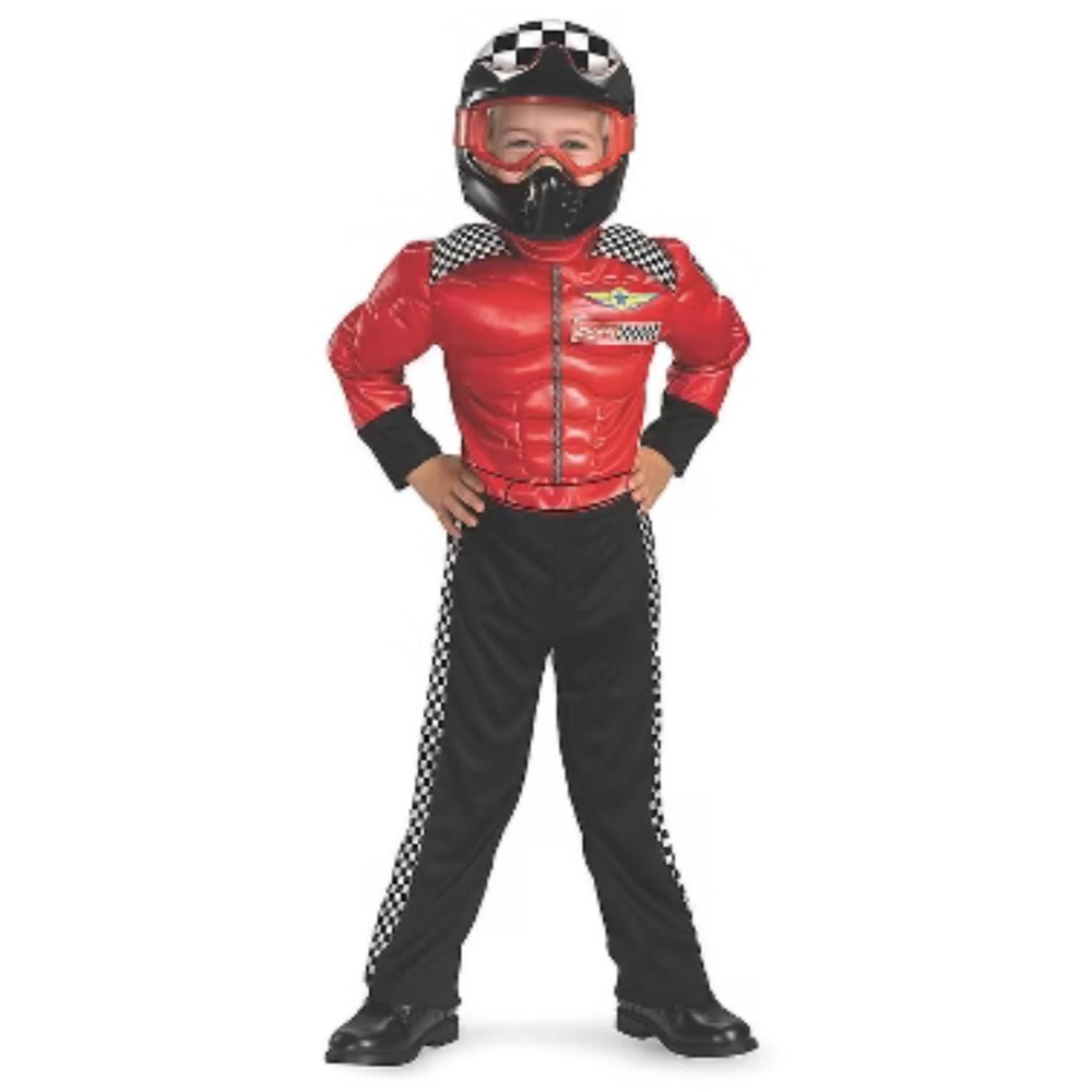 HALLOWEEN 🎃: Turbo Racer Full Costume with Mask: Size 2T